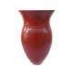 Generous vase red shagreen