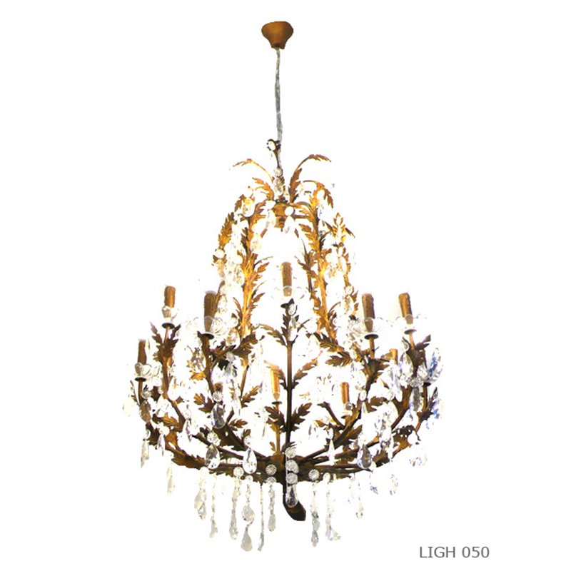 Chandelier acanthus leaves