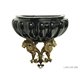 Wall sconce 2 lions black