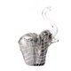 Elephant glass venetian silver