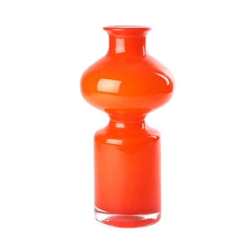 Vase year 70's orange 