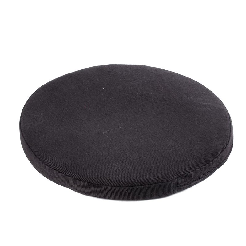 Black cushion in cotton