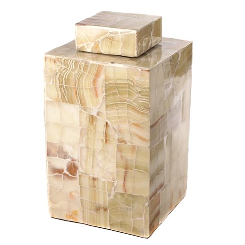 Teabox cubic wood onyx