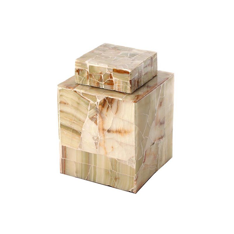 Teabox cubic wood onyx