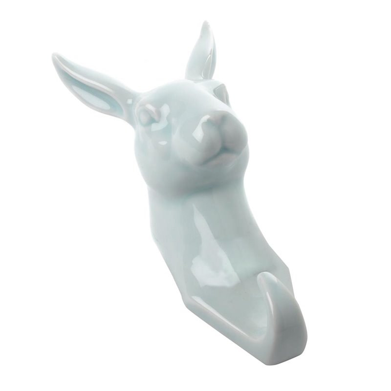 Coat hanger rabbit porcelain