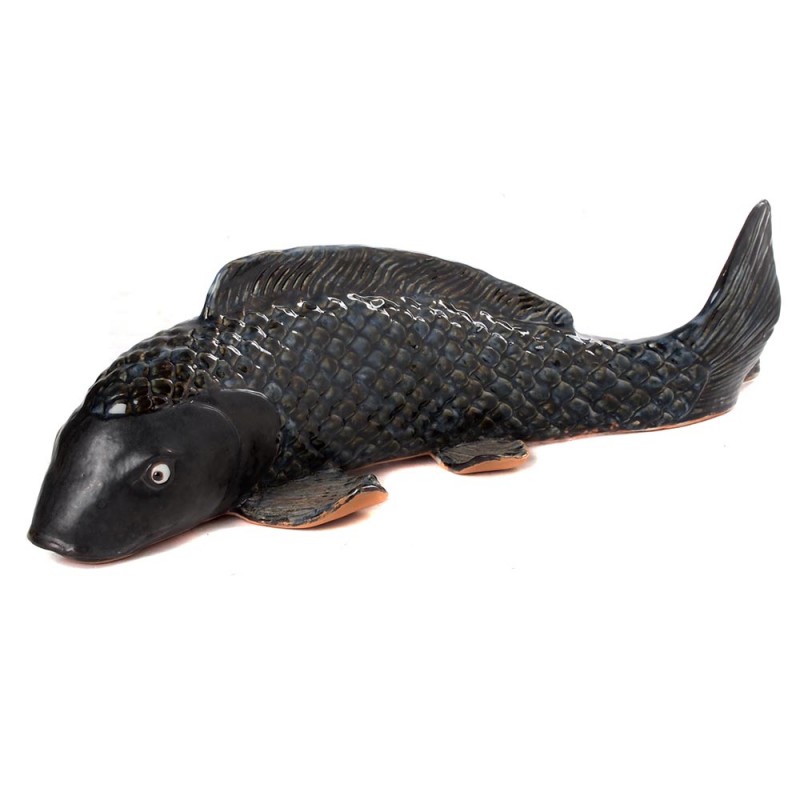 Fish black varnish ceramic