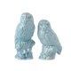 Set of 2 owls turquoise