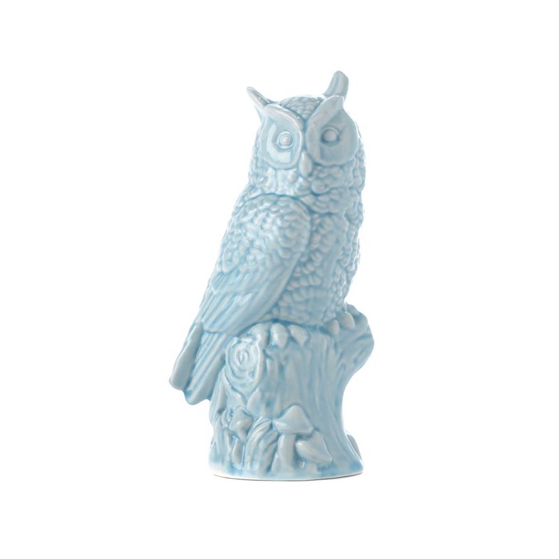 Owl porcelain turquoise