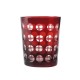 Set of 6 whisky glasses 1960 ruby