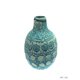 Artisanal vase long turquoise
