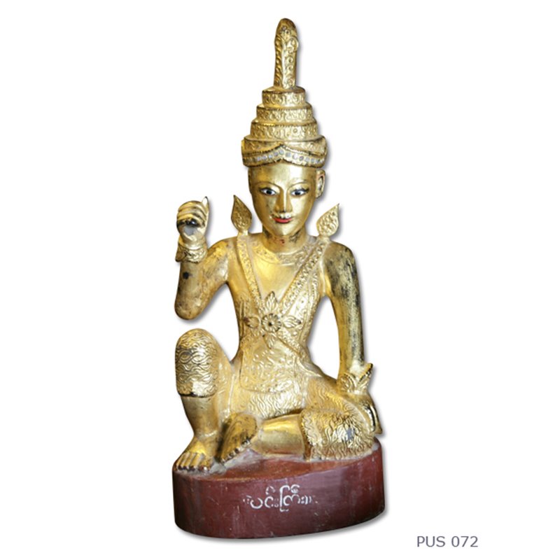Burmese divinity wood golden