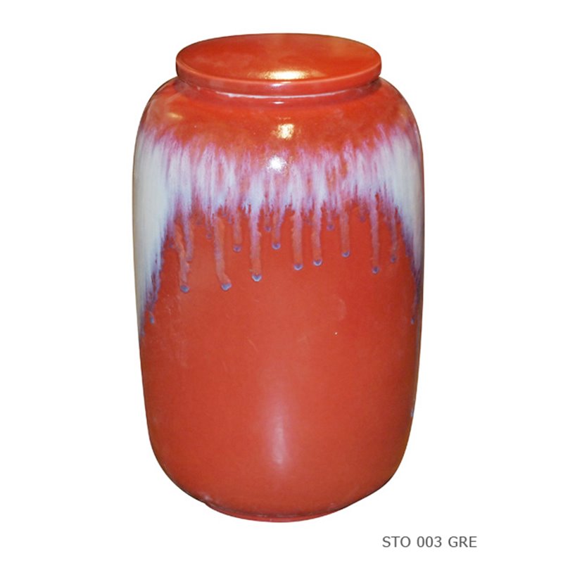 Condiments pot straight red