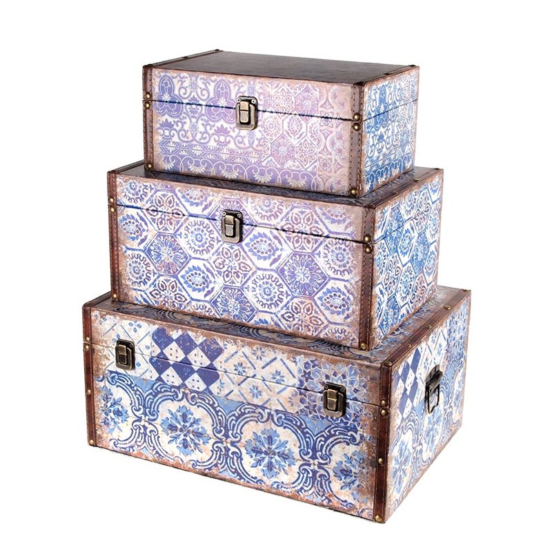 Set of 3 boxes azulejo