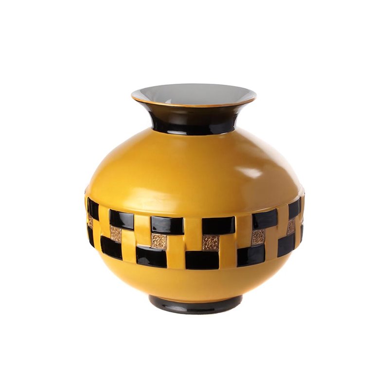 Vase ball yellow