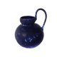Vase with handle dark bleu