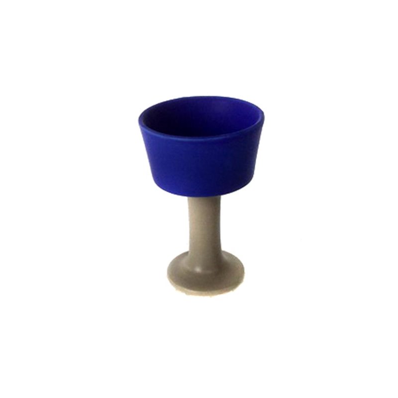 Cup on stand bleu