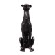 Greyhound sitting bronze right