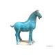 Cheval han vernisse turquoise