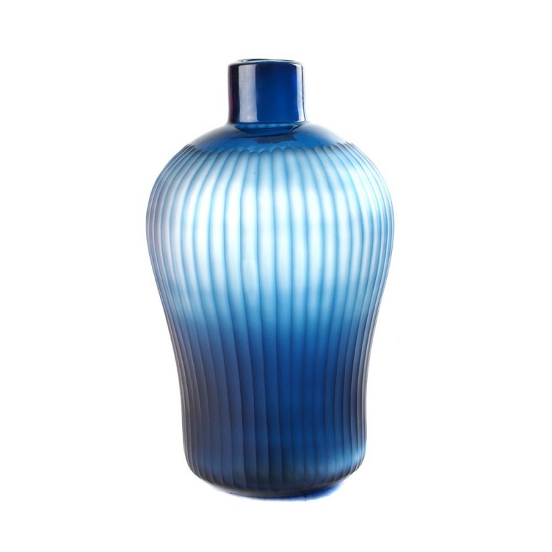 Vase epaule rayures bleues 