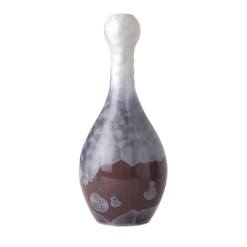 Vase garlic clove pearl grey