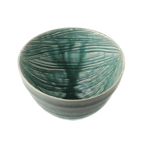 Japanese bowl green brushed