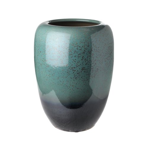 Vase ibachi coulures marron