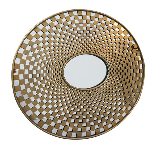 Mirror oval checkered