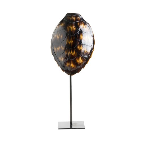 Turtle carapace turtle resin on stand