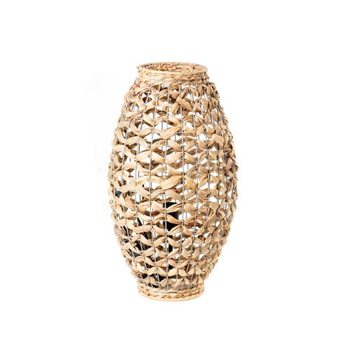 Tamann base lamp water hyacinth braided