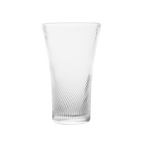 Soft drink glass 'twister' transparent
