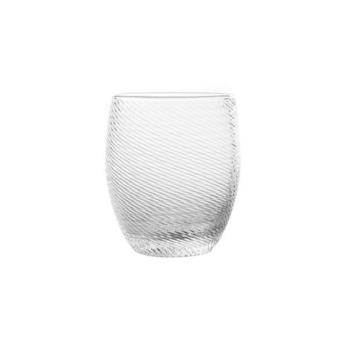 Water glass 'twist 2' transparent