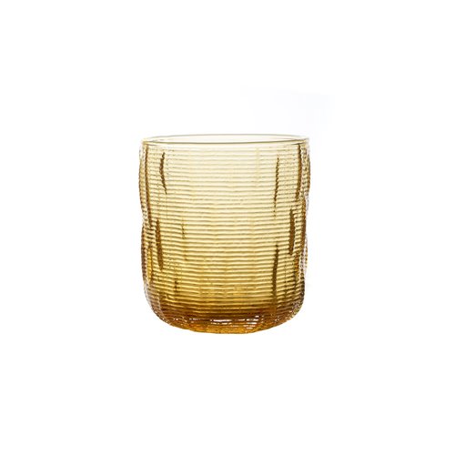 Water glass 'mara' amber
