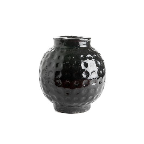 Kara vase in clay enameled ms