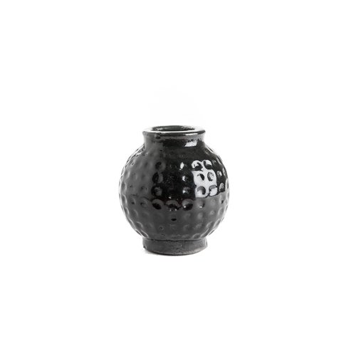 Kara vase in clay enameled pm