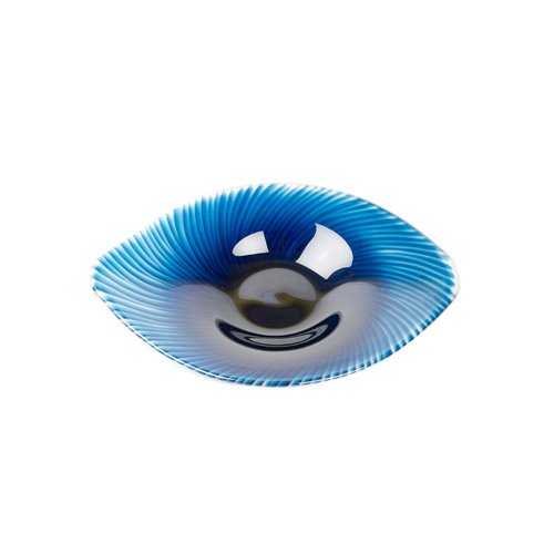 Olho-plate glass cut bicolore blue ms
