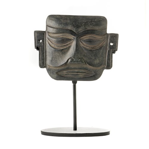 African mask on stand black